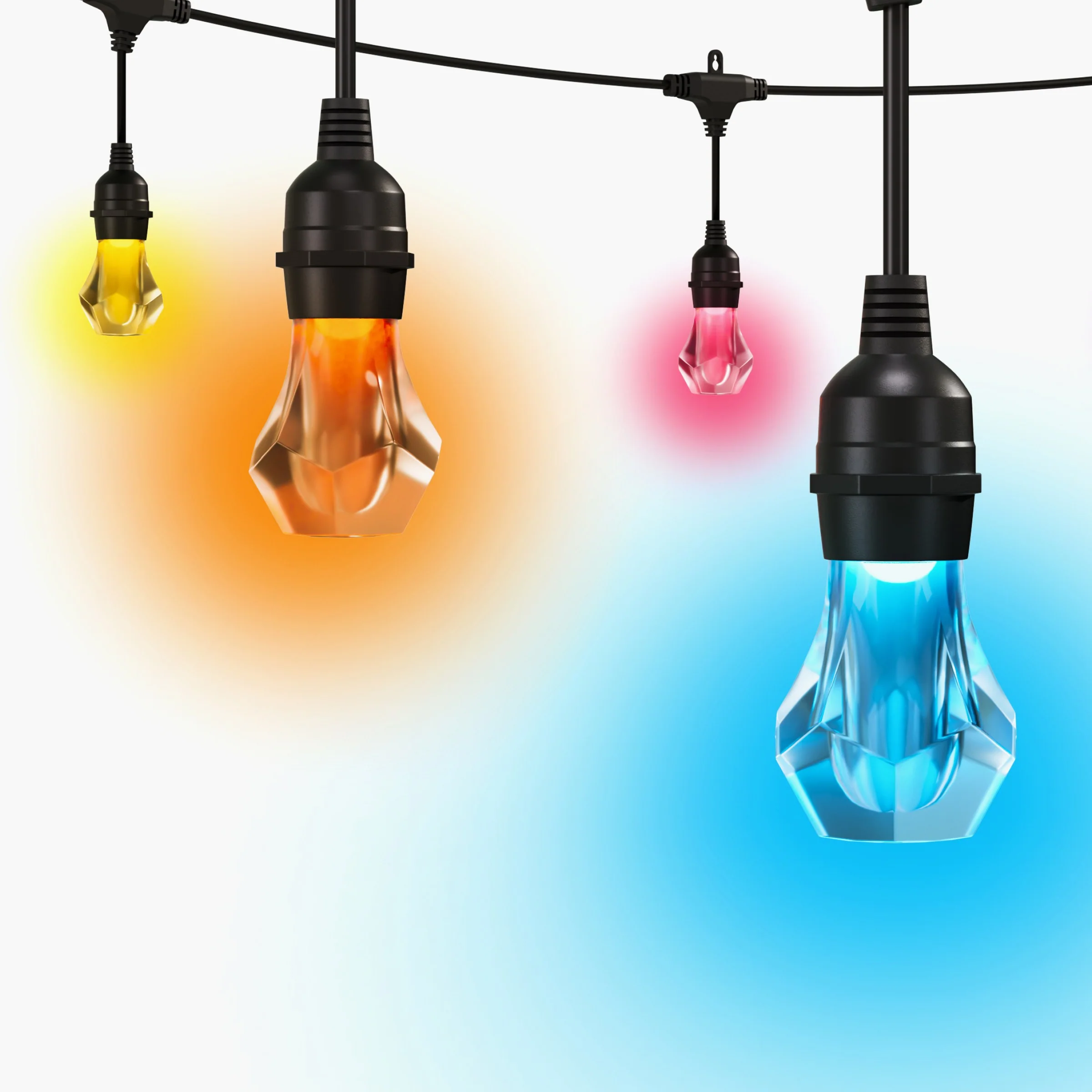 Matter Smart Multicolor Outdoor String Lights Starter Kit 49ft (15m) - Image 6