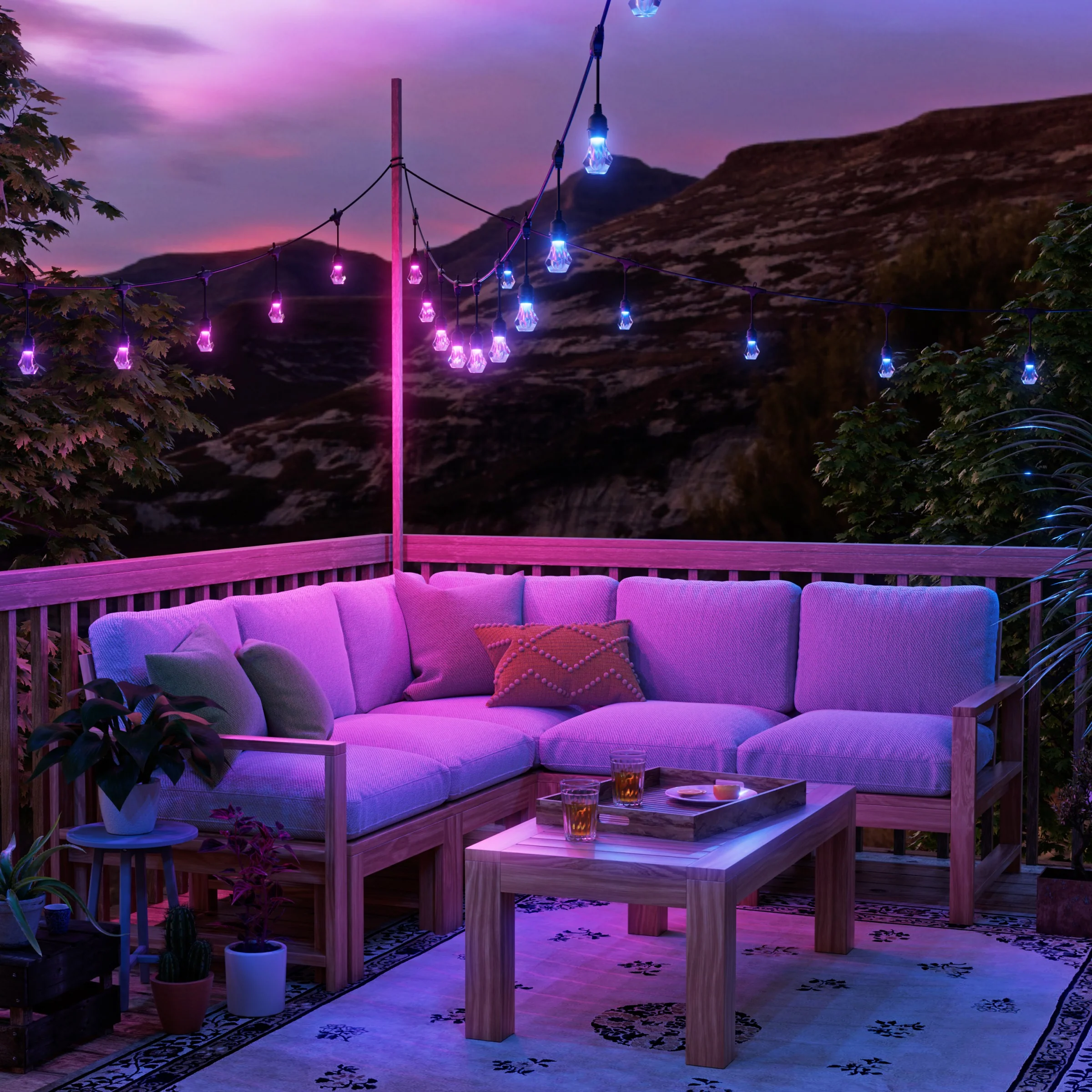 Matter Smart Multicolor Outdoor String Lights Expansion Pack 49ft (15m) - Image 3
