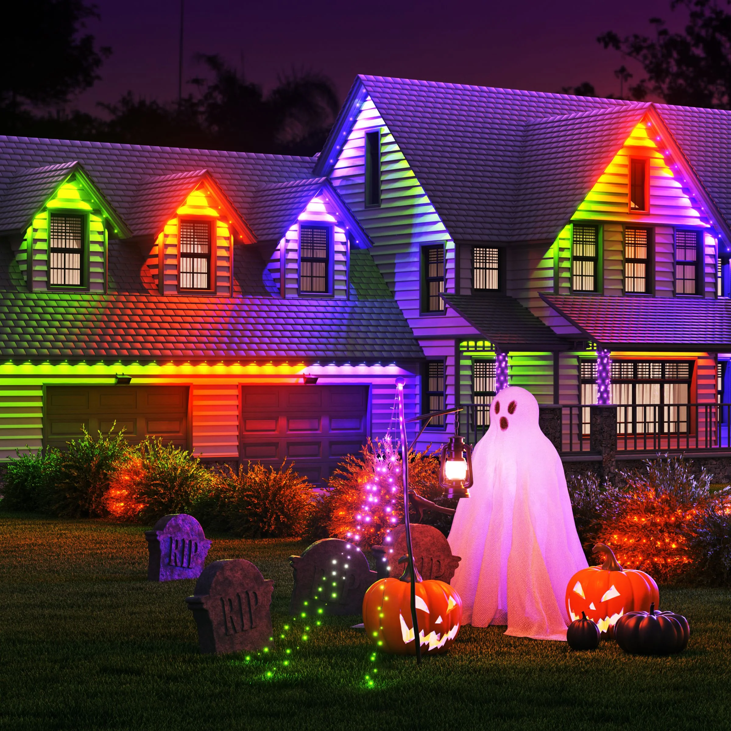 Smart Multicolor Permanent Outdoor Lights Starter Kit 49ft (15m) - Image 4