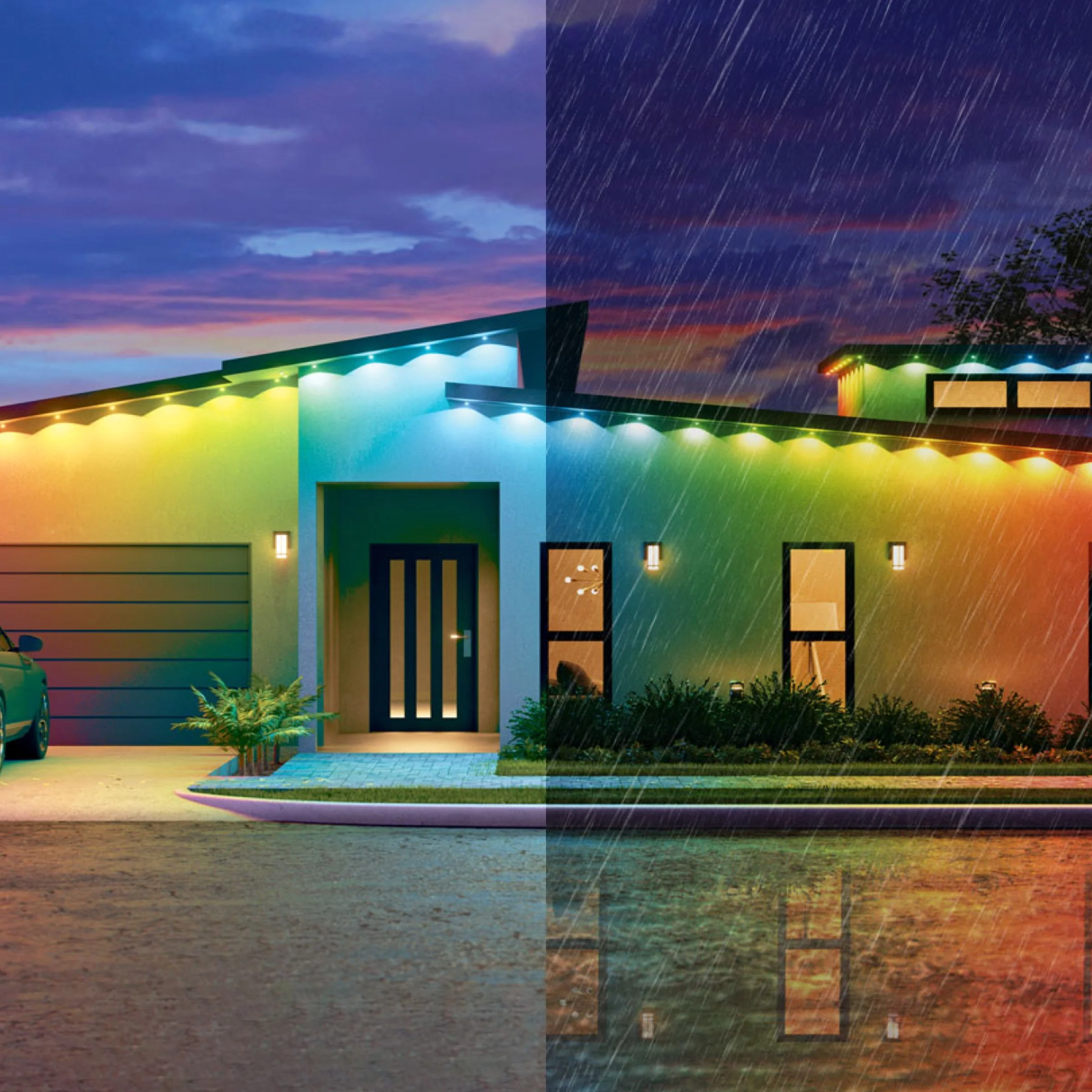 Smart Multicolor Permanent Outdoor Lights Starter Kit 49ft (15m) - Image 5